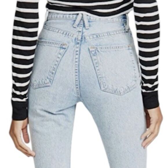 NWT SLVRLAKE Women's Blue Beatnik High-Rise Slim Jeans Size 24 Time Worn Wash - Picture 8 of 16